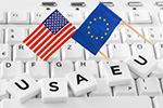 USA und EU Flagge