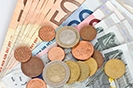 Euromünzten und -scheine