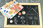 Kinderzeichnung und Geld